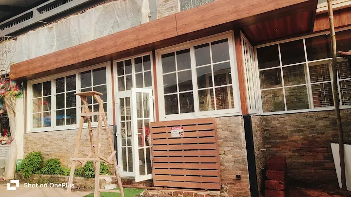 Wood-look exterior window and door
